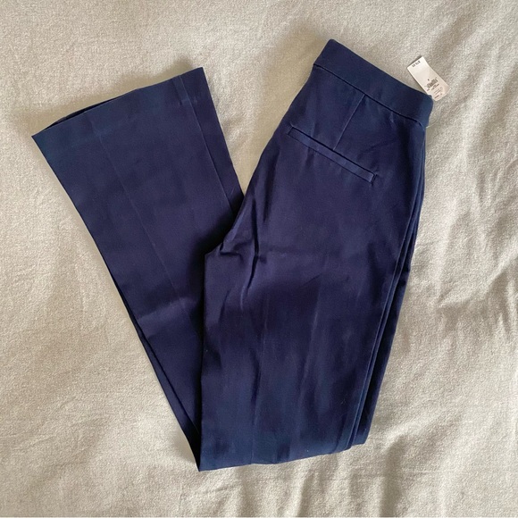 GAP High Rise Navy Bi-Stretch Flare Pants NWT Size 2 Small - Picture 6 of 10